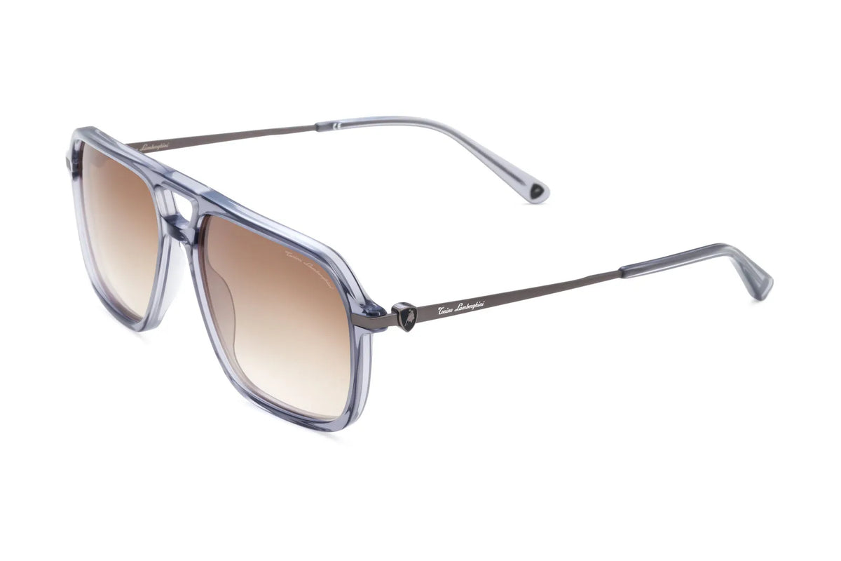 Occhiale Tonino Lamborghini TLX 005 Colore 02 Grigio. Scopri la collezione di occhiali da sole Tonino Lamborghini. Lenti premium e materiali pregiati per uno stile audace che non accetta compromessi.