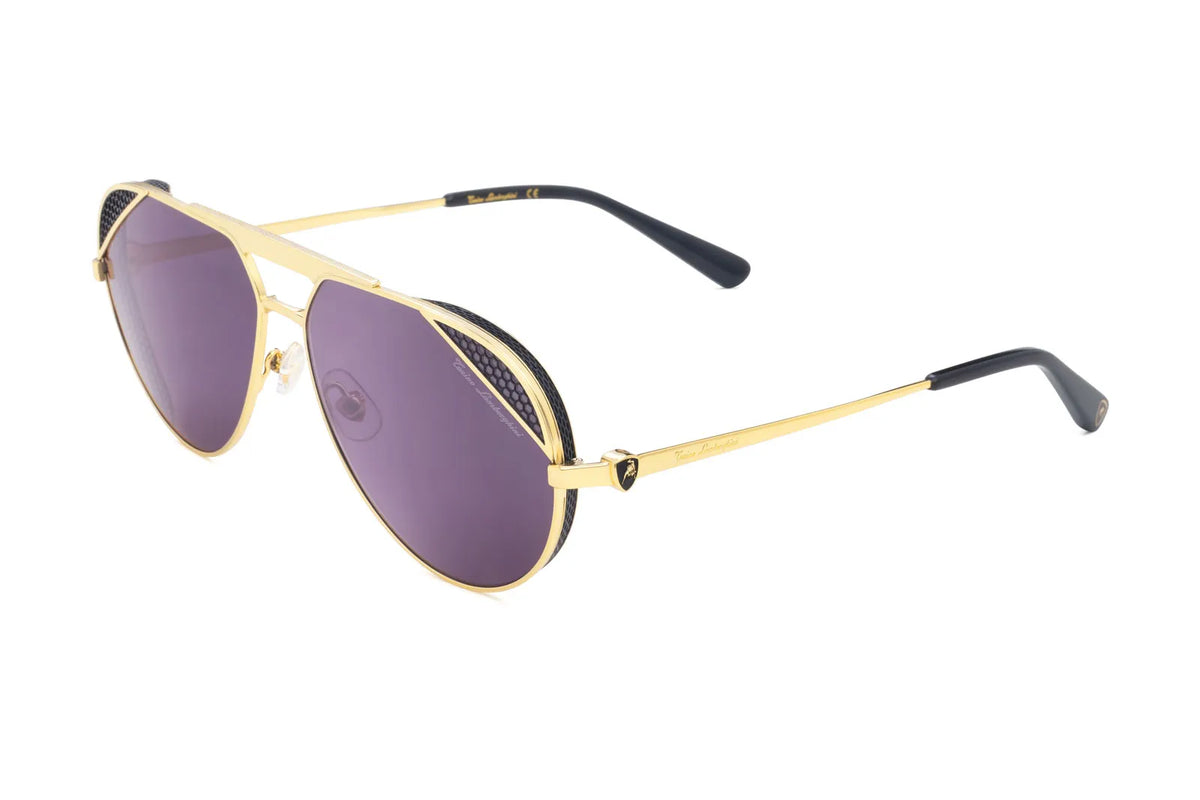 Occhiale Tonino Lamborghini TLX 102 Colore 02 Oro. Scopri la collezione di occhiali da sole Tonino Lamborghini. Lenti premium e materiali pregiati per uno stile audace che non accetta compromessi.