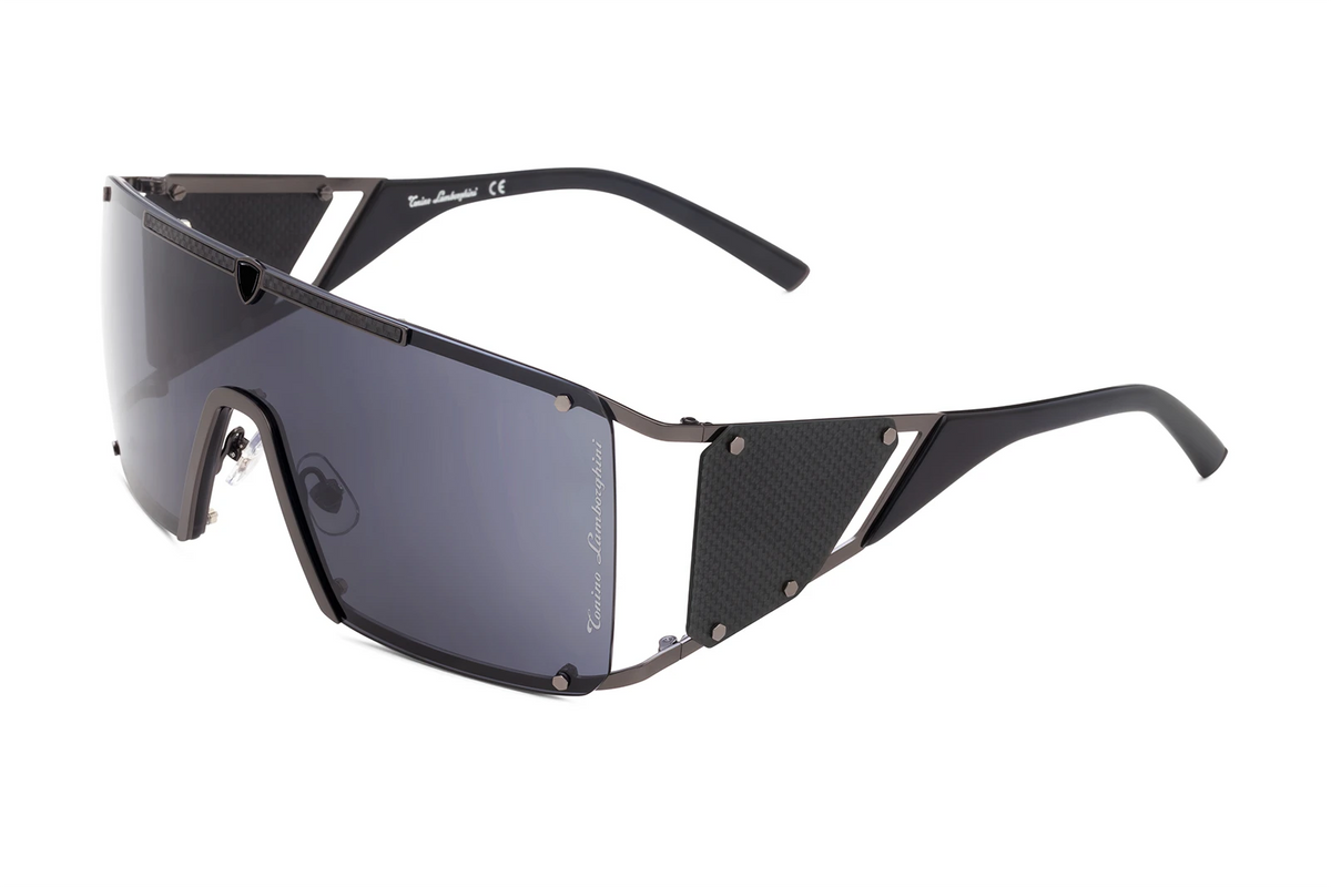 Occhiale Tonino Lamborghini TLX 103 Colore 10 Nero. Scopri la collezione di occhiali da sole Tonino Lamborghini. Lenti premium e materiali pregiati per uno stile audace che non accetta compromessi.