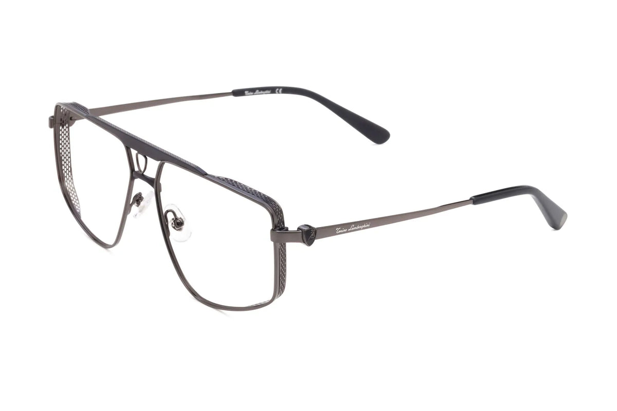 Occhiale Tonino Lamborghini TLX 600 Colore 01 Canna di fucile. Eleva il tuo sguardo con gli occhiali da vista Tonino Lamborghini. Design ergonomico e materiali nobili per un comfort senza pari. Spedizione gratuita.